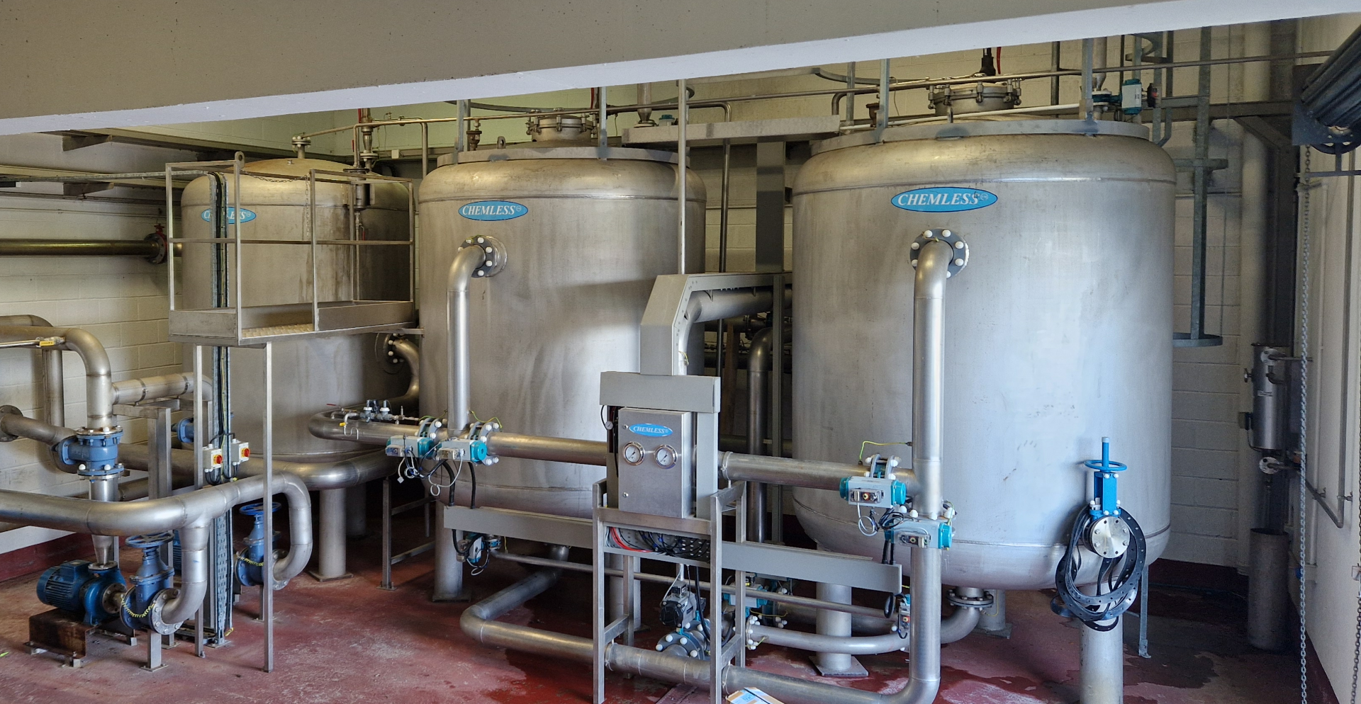 Part of the treatment plant